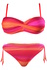 Izzy - dvoudílné plavky bandeau S913 oranžová zářivá S